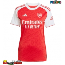 Camisa de Futebol Arsenal Piero Hincapie #5 Equipamento Principal Mulheres 2025-26 Manga Curta